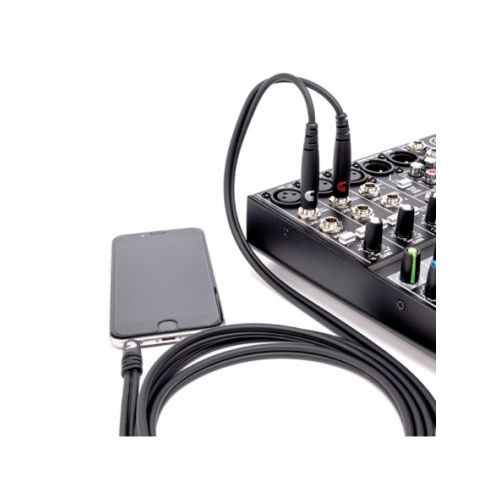 Кабель D'ADDARIO PW-MPTS-06 Custom Series 1/8” to Dual 1/4” Audio Cable